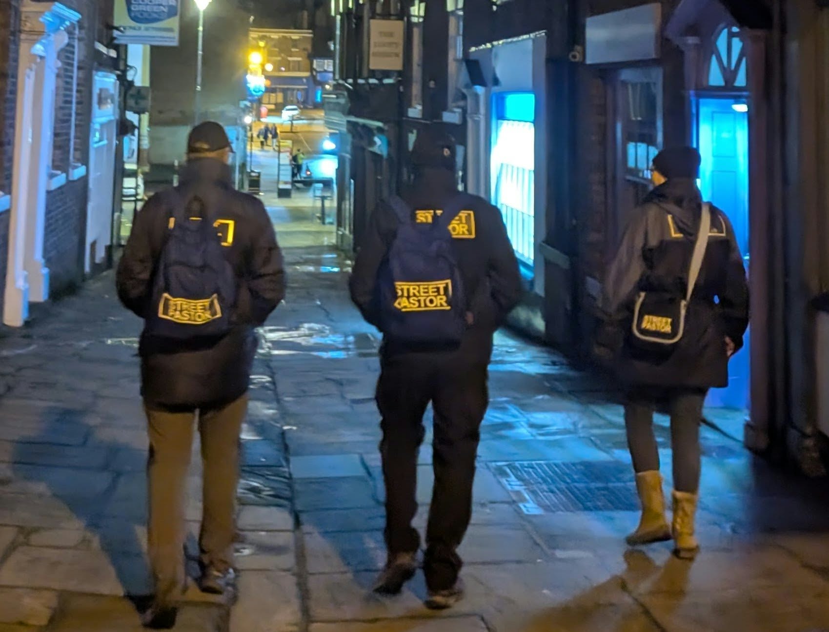 Street Pastors on patrol at night