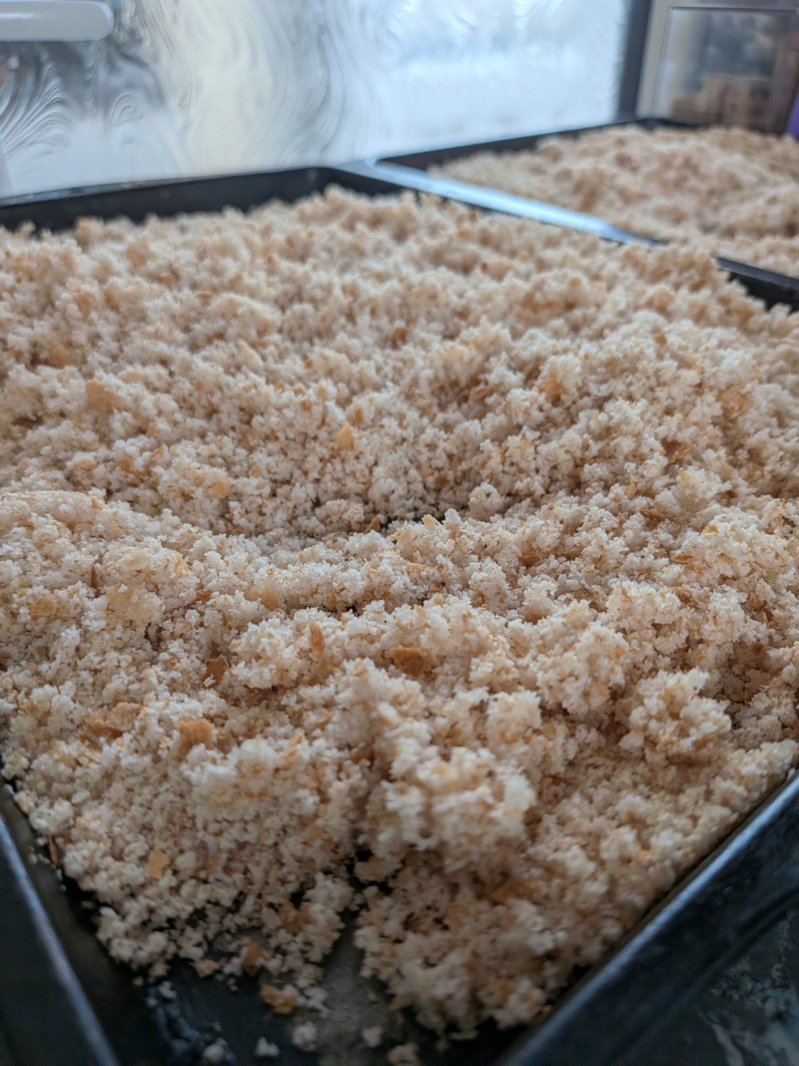 Homemade gluten-free breadcrumbs